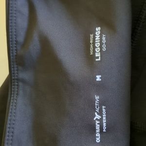 Old Navy Active Powersoft leggings, Size M, brown